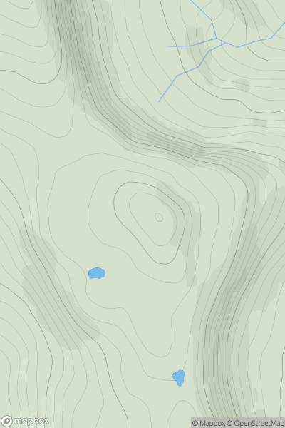 Thumbnail image for Maol Mheadhonach [Mull and Nearby Islands] [NM460294] showing contour plot for surrounding peak